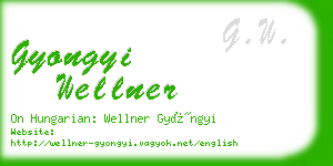 gyongyi wellner business card